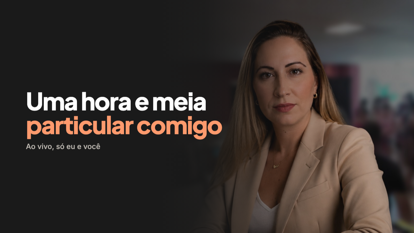 Uma hora e meia particular comigo, ao vivo, só eu e você